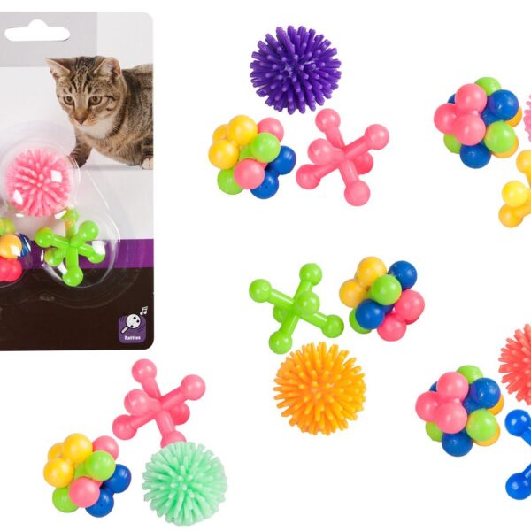 Karlie Kauçuk Kedi Oyuncaklari 4Cm 3Lü