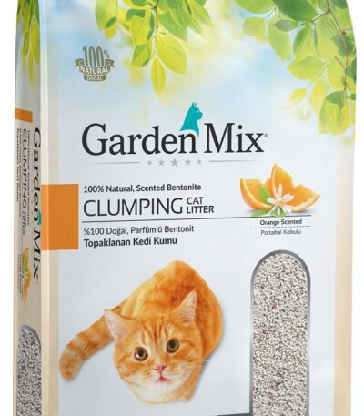 Gardenmix Portakallı Bentonit Topaklanan Kedi Kumu 10 lt