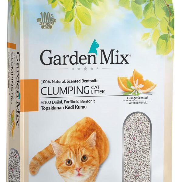 Gardenmix Portakallı Bentonit Topaklanan Kedi Kumu 10 lt
